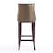 Manhattan Comfort Fifth Avenue Bar Stool in Bronze and Walnut, PK2 2-BS007-BZ - alternate 4